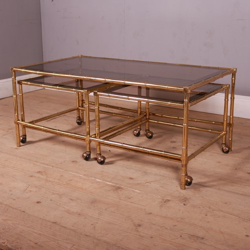 Italian Brass and Glass Tables