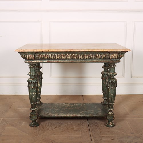 French Marble Top Pastry Table
