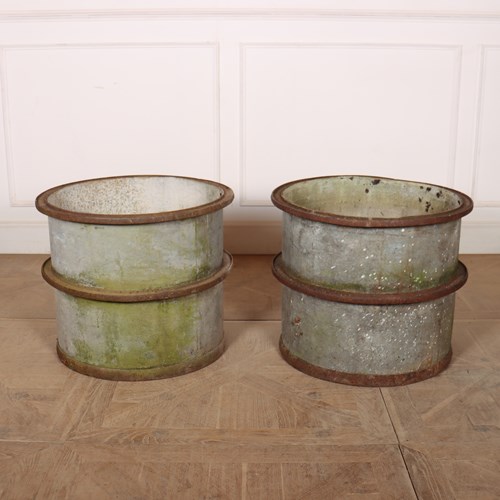 Pair Of French Zinc Planters