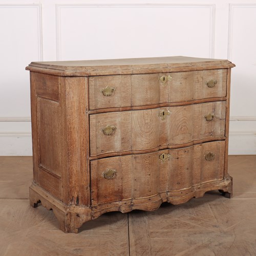 18Th Century Bleached Oak Commode