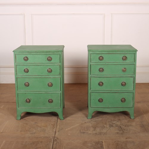 Pair Of Painted Bedside Chests