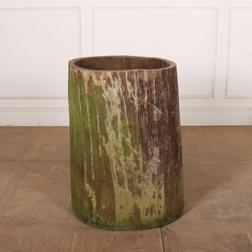 19Th Century Dug Out Sycamore Planter