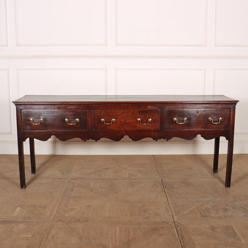 English 18Th Century Oak Dresser Base