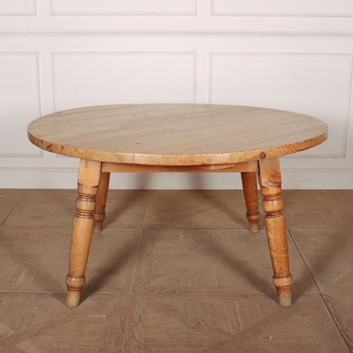 19Th Century Circular Pine Dining Table