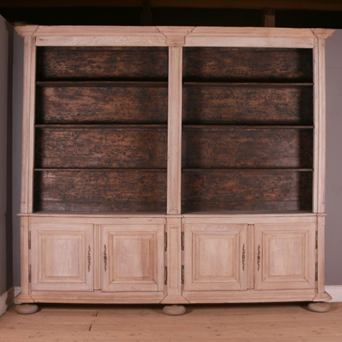 18Th Century French Bleached Oak Bookcase