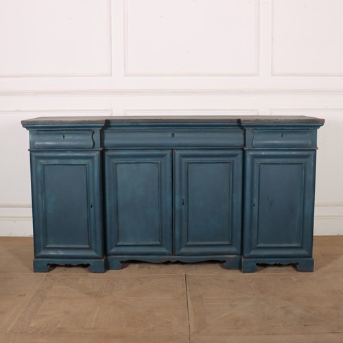 19Th Century English Inverted Breakfront Buffet