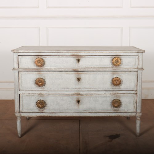 French Painted Oak Commode