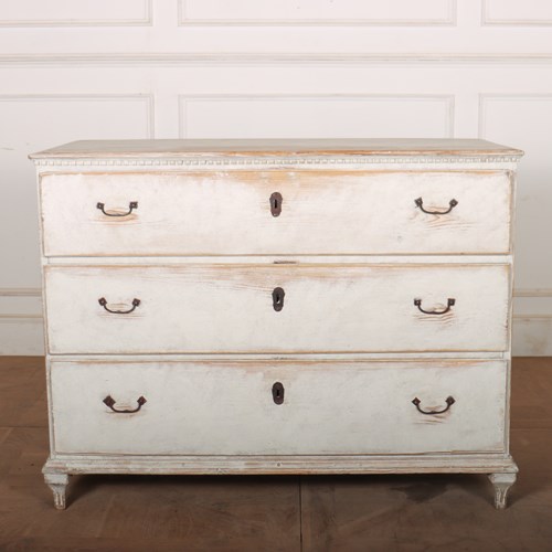 Swedish Painted Pine Commode