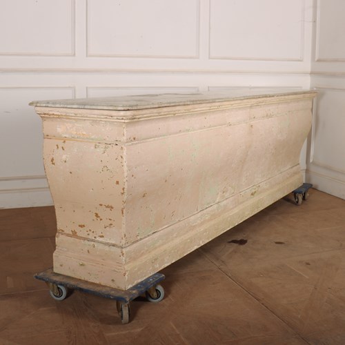 Huge French Original Painted Shop Counter