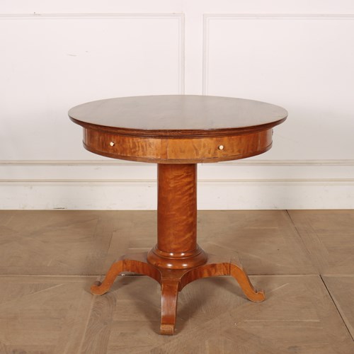 19Th Century Swedish Drum Table