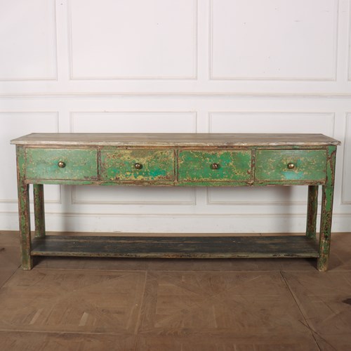 19Th Century English Potboard Dresser Base