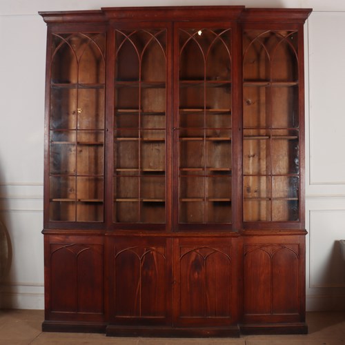 Early 19Th Century English Country House Gothic Bookcase