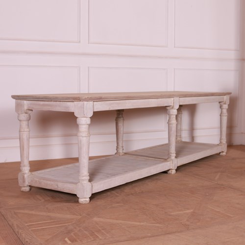 French Painted Drapers Table