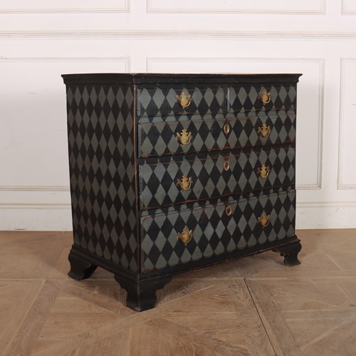 English Painted Chest Of Drawers