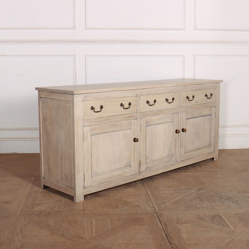 English Bleached Oak Dresser Base
