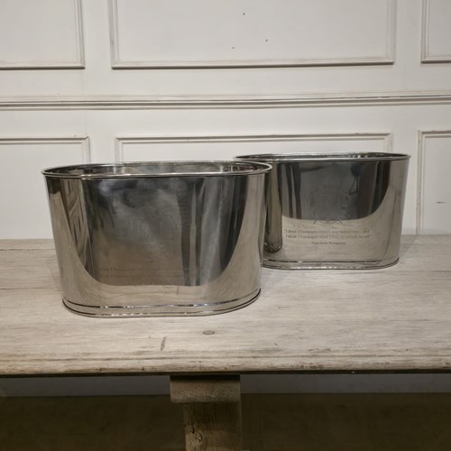 Pair Of 'Lily Bollinger' Champagne Buckets