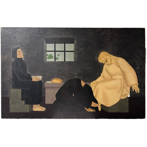 Christ And Mary Magdalen In The House Of Simon The Pharisee By Cyril Cole
