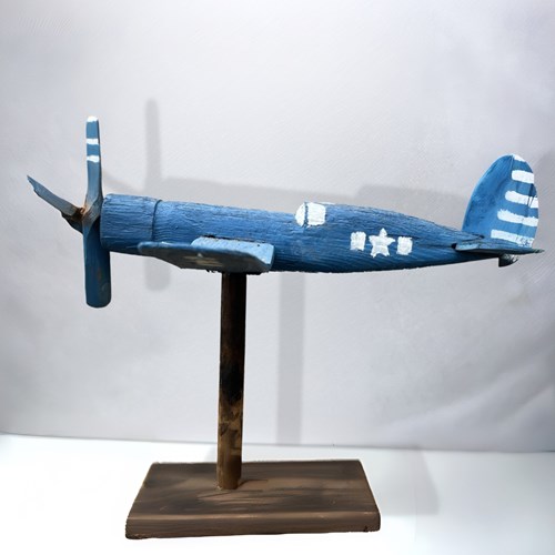 Vintage American Vought F4U Corsair Aeroplane Whirligig Circa 1940'S