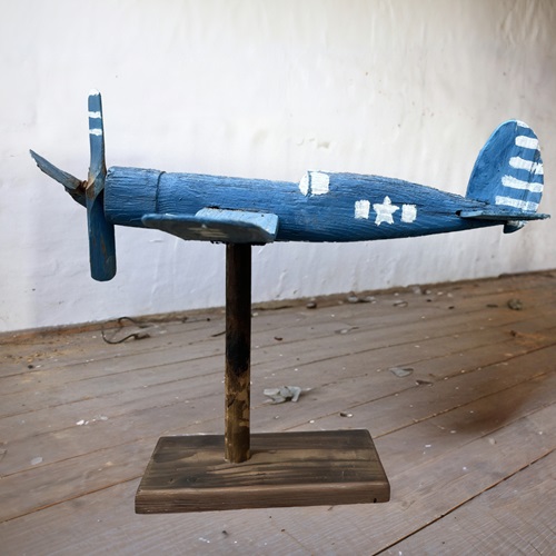 American Vought F4U Corsair Aeroplane Whirligig Circa 1940'S
