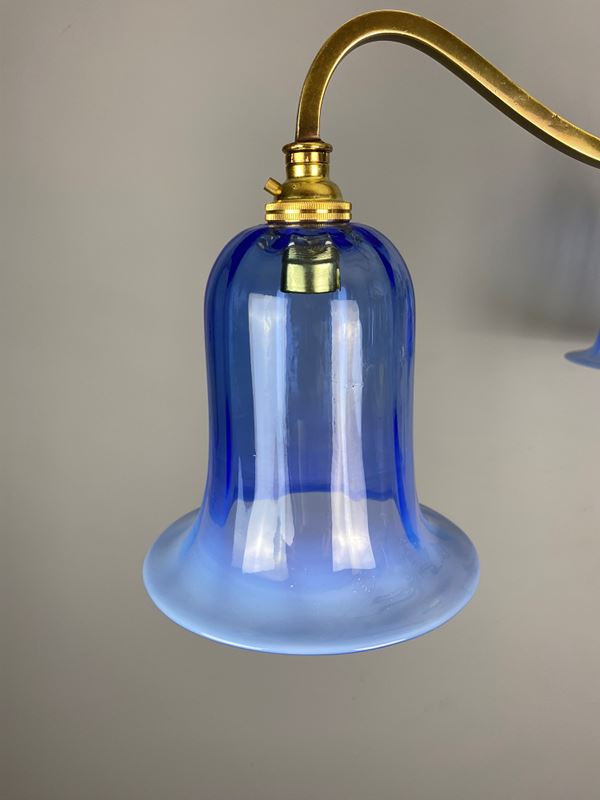 Art Nouveau Three Arm Chandelier With Blue Glass Shades (32183)-ashby-interiors-img-0602-p-main-638241630488614892.png