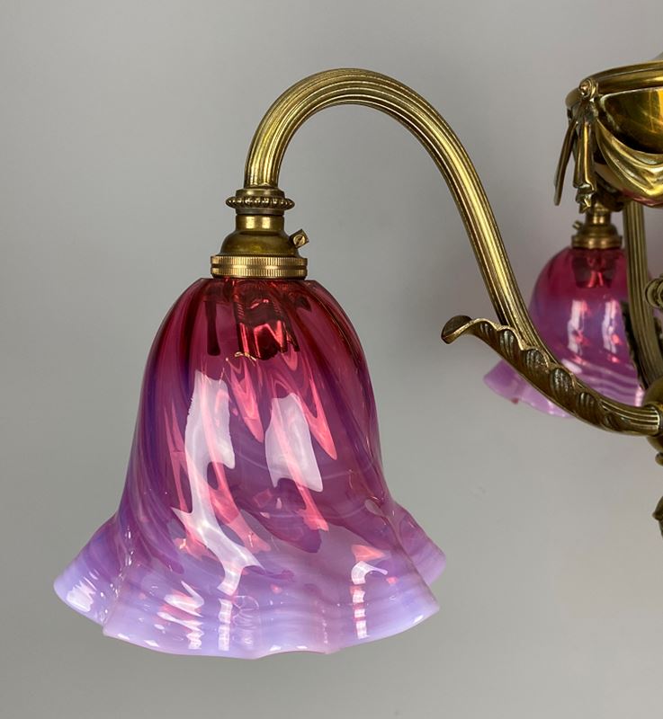 Art Nouveau Chandelier With Cranberry Glass Shades (32185)-ashby-interiors-img-1653-p-p-main-638252940368432223.png