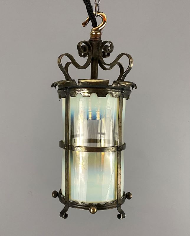 Small Art Nouveau Lantern With Vaseline Glass (32151)-ashby-interiors-img-6997-p-main-638150020289354160.png