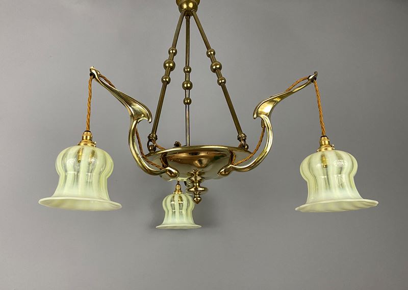 Art Nouveau Brass Chandelier With Vaseline Glass Shades (22420)-ashby-interiors-img-7006-p-main-638150013625497768.png