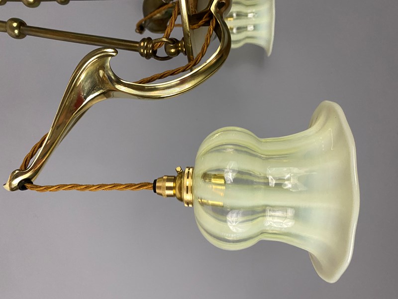 Art Nouveau Brass Chandelier With Vaseline Glass Shades (22420)-ashby-interiors-img-7007-main-638150014742820049.jpg