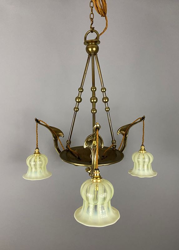 Art Nouveau Brass Chandelier With Vaseline Glass Shades (22420)-ashby-interiors-img-7012-p-main-638150014794381968.png