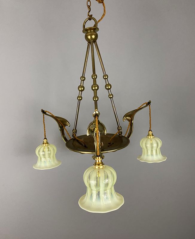 Art Nouveau Brass Chandelier With Vaseline Glass Shades (22420)-ashby-interiors-img-7013-p-main-638150014801725574.png