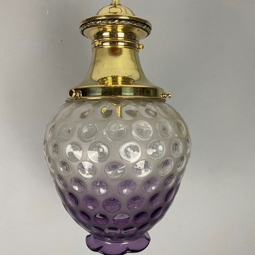 Large Amethyst Bullseye Tulip Pendant Light (23046)