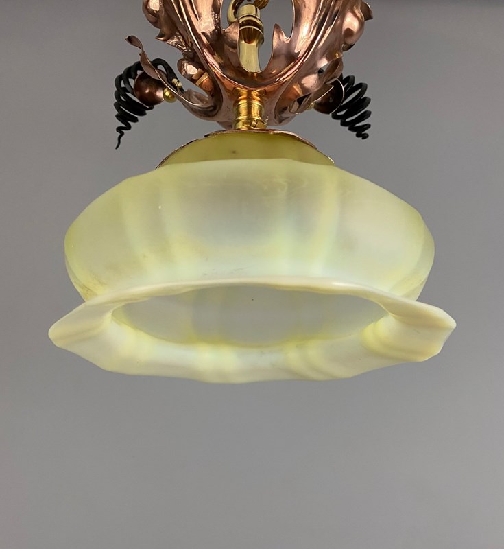 Art Nouveau Copper And Steel Spring Pendant Light (32161)-ashby-interiors-img-8793-main-638176055006110415.jpg