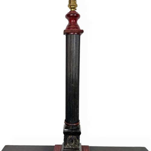 Corinthian Table Lamp With Paint Effect Base (55170)