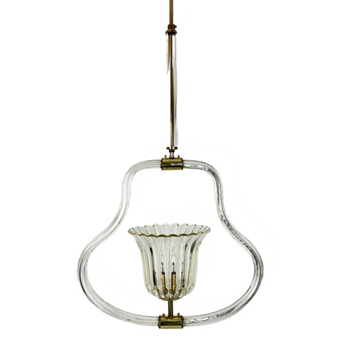 Mid Century Barovier And Tosa Glass Chandelier (26255)