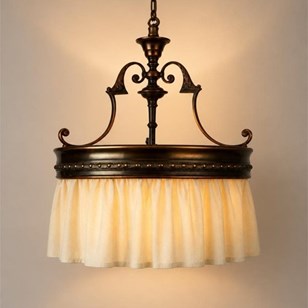 Art Nouveau Ring Pendant Light With...