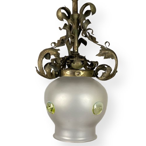 Osler Pendant Light With Art Nouveau Glass Shade (23031-22445)