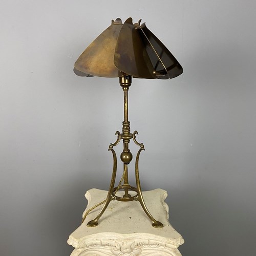 WAS Benson Rise And Fall Table Lamp With Reflector Shade (22517)