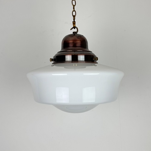Large White Glass Chapel Light (51148-1)