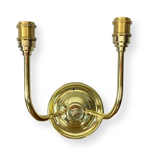 Double Arm Brass Wall Light (51115)