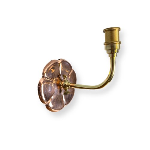 Ashby Copper Lily Pad Wall Light – Single Arm (43088)