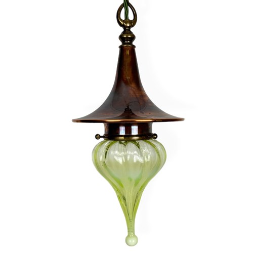 WITCH’S HAT – Copper Pendant Light With Teardrop Shade (51144)