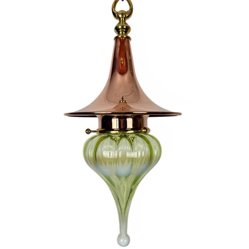 WITCH’S HAT – Copper Pendant Light With Teardrop Shade (51146)