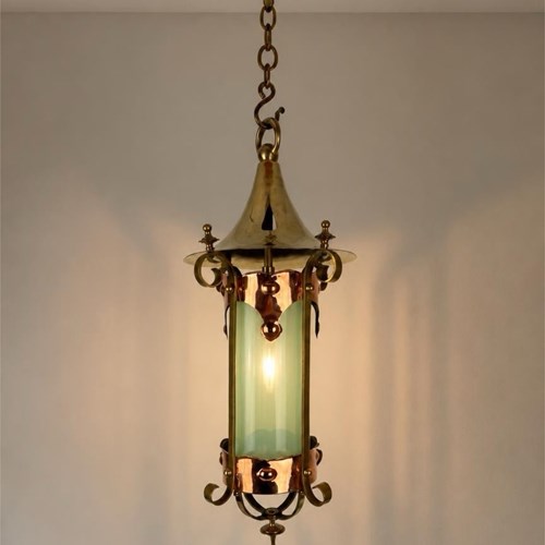 Copper Arts And Crafts Lantern (26229)