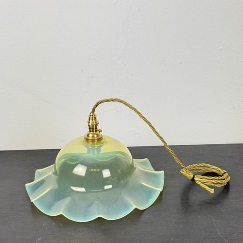 Vaseline Glass Coolie Light (25201)