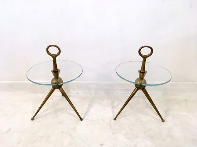 A pair of Italian brass and glass side tables-august-interiors-032_main_636179295652730070.JPG