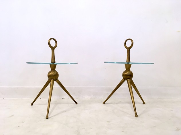 A pair of Italian brass and glass side tables-august-interiors-038_main_636179296604528777.JPG