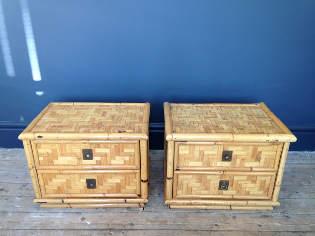A pair of bamboo and brass bedside tables-august-interiors-114_main.JPG