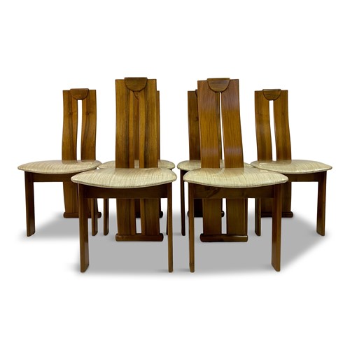 1970s Set of Six Italian Dining Chairs