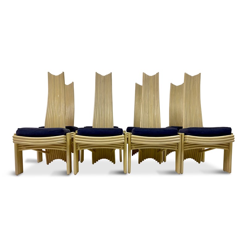 A Set of Eight 1980s Bamboo Dining Chairs-august-interiors-bamboo-chairs-1970s-main-637205126782095535.jpg