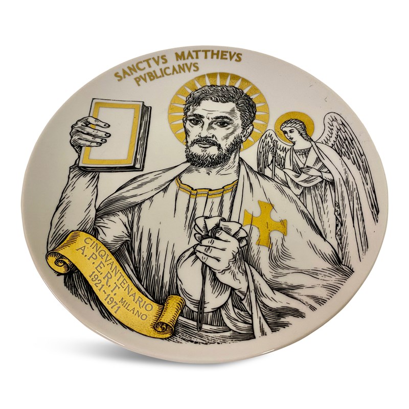 Saint Matthew Ceramic Plate By Fornasetti-august-interiors-fornasetti-plate-saint-matthew-1971-main-638106941640148617.jpg
